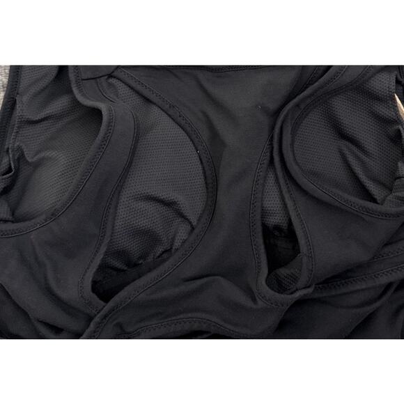 Athleta Refina Charcoal Gray Black Athletic Built in Bra Racerback Dress Small - Picture 4 of 5